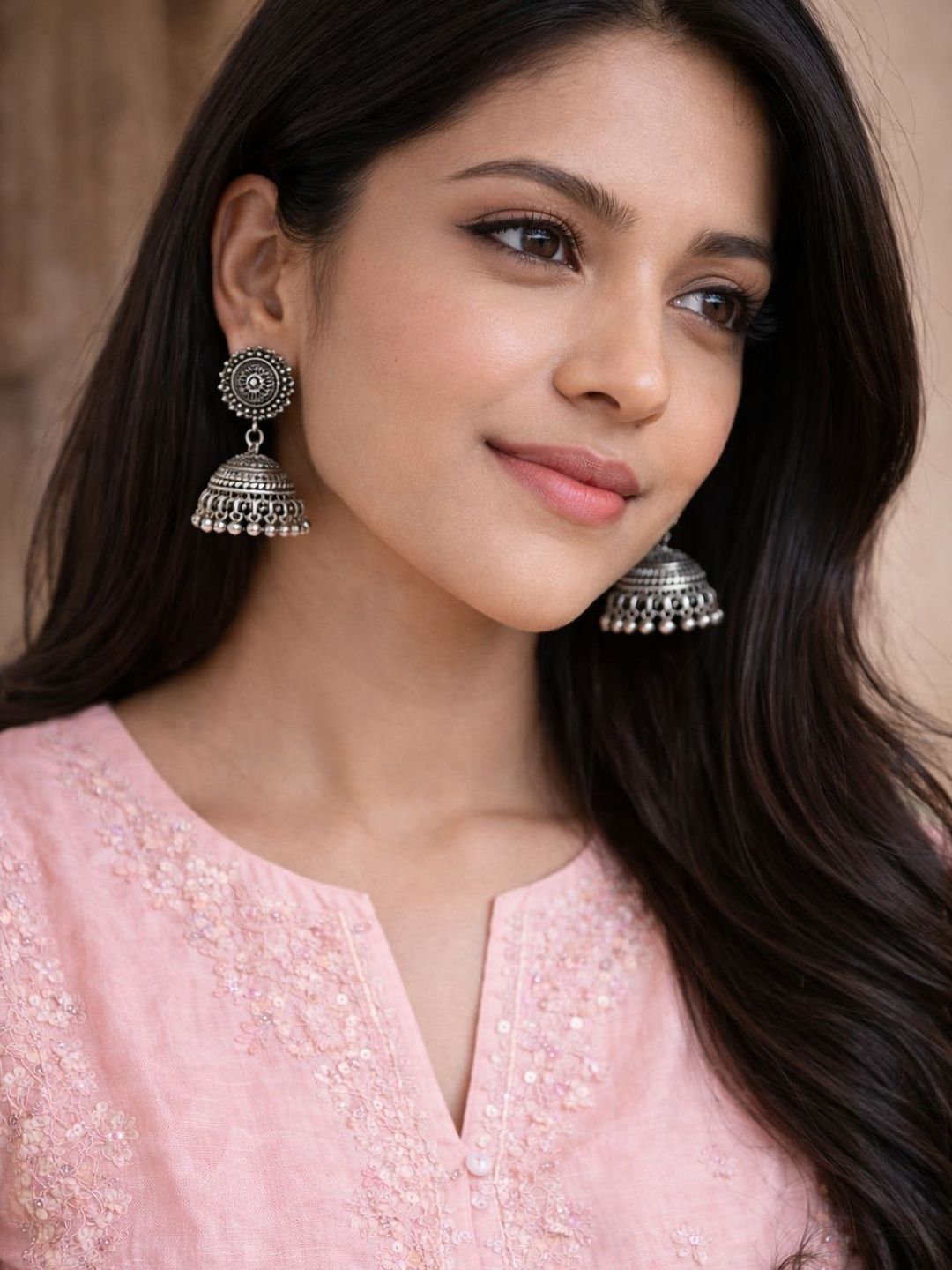 Trilohna Jewellery Dome Shaped Jhumkas Earrings-picture-37