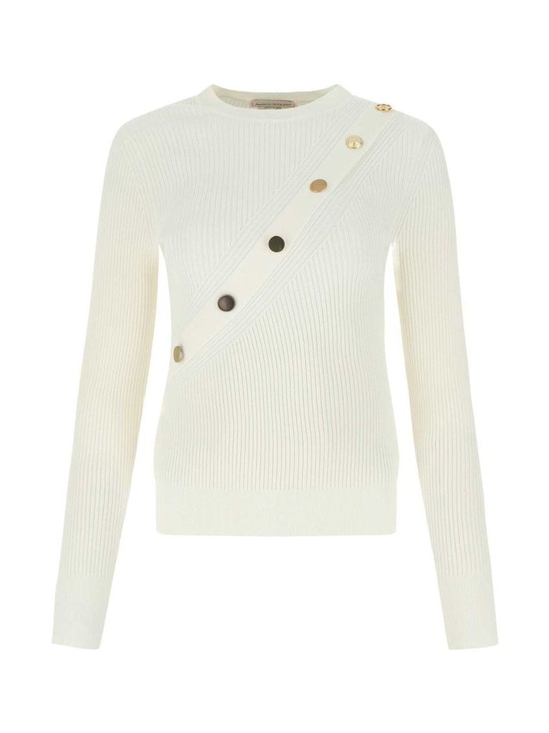 Alexander McQueen Ivory Stretch Viscose Sweater-picture-48
