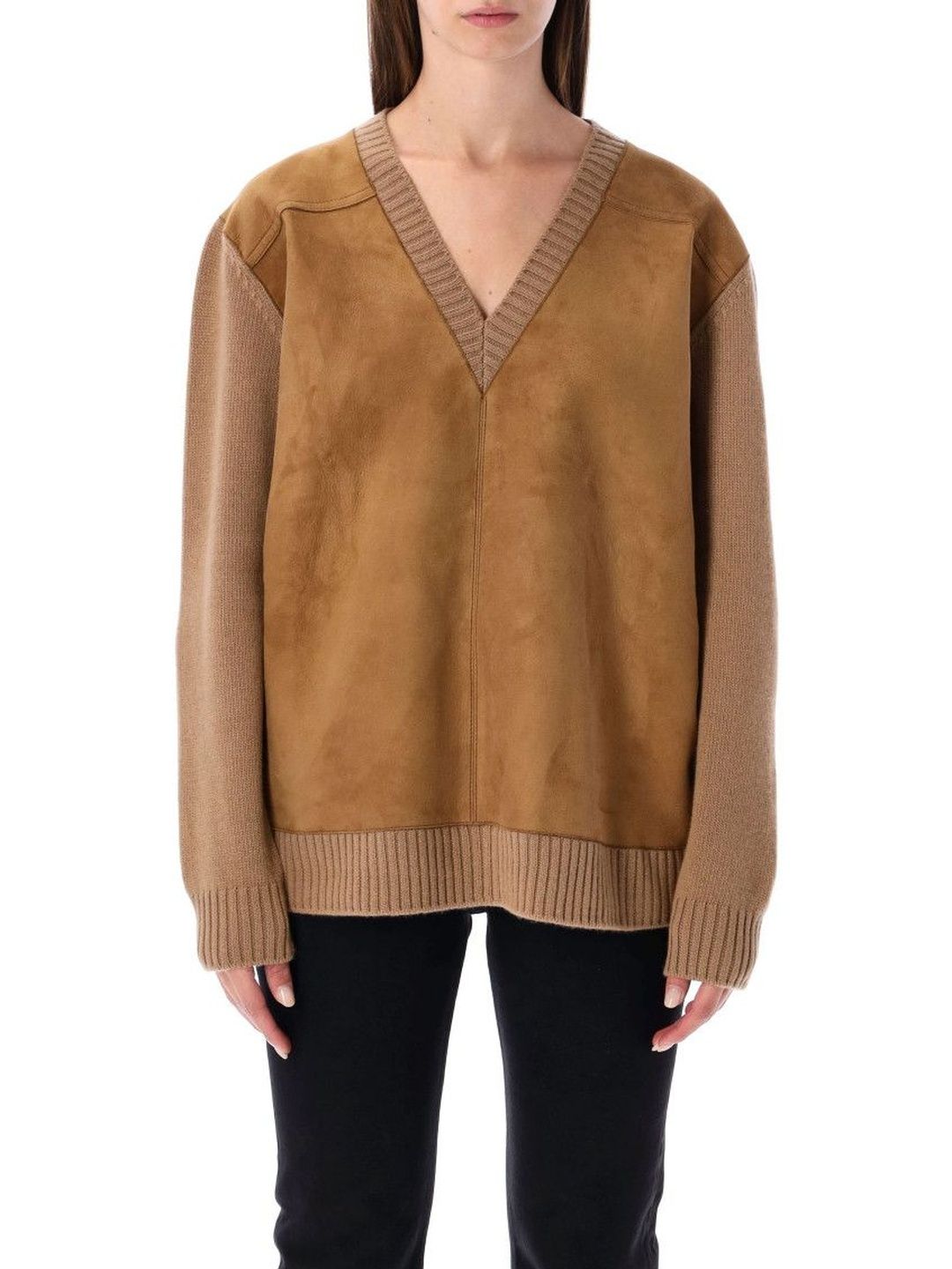 Prada Brown V-Neck Sweater-picture-47