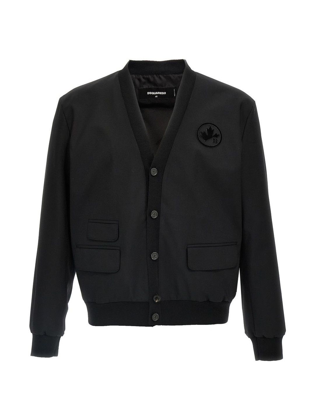 Dsquared2 Black Embroidered Logo Cardigan-picture-31