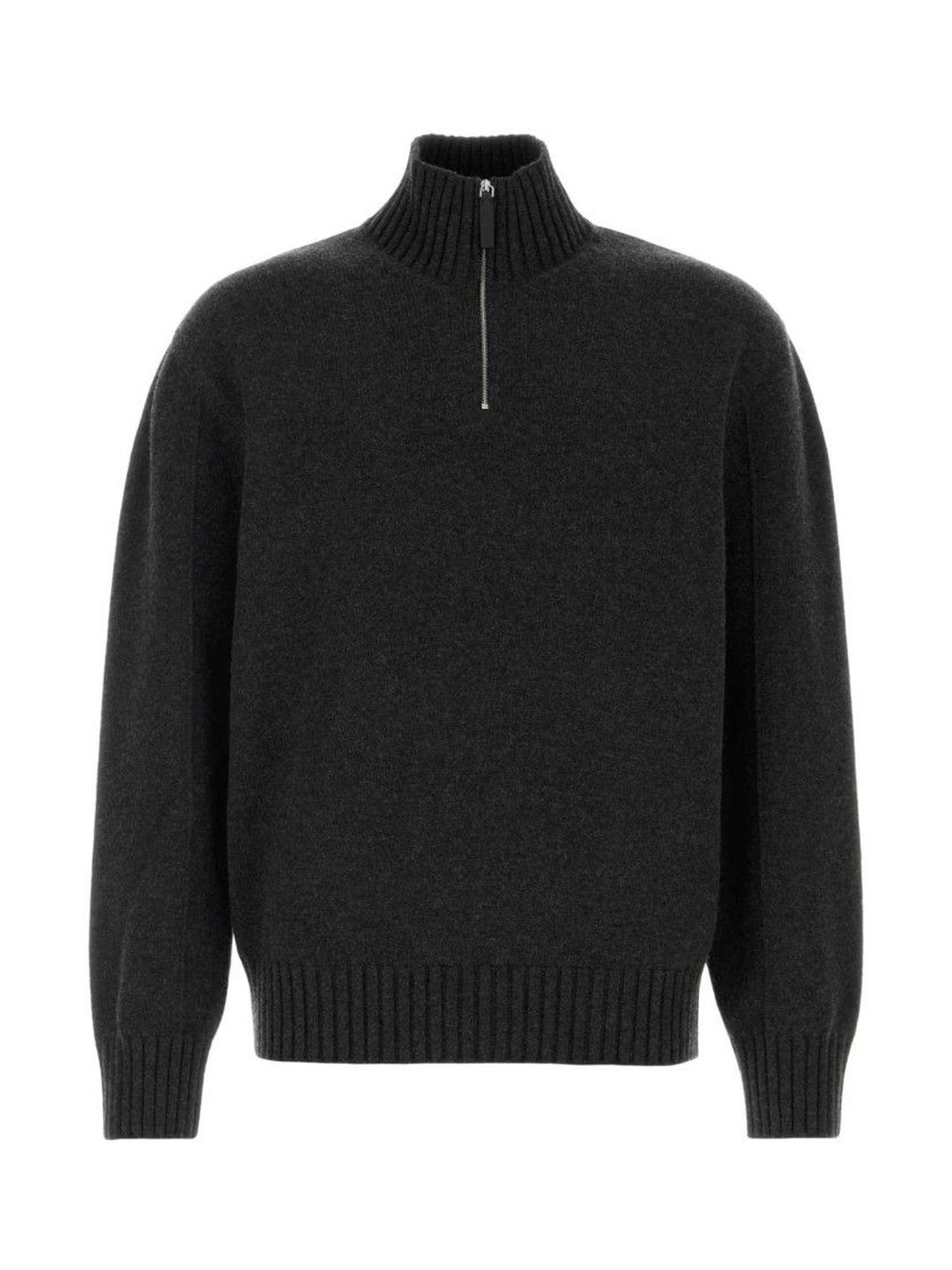 Ferragamo Dark Grey Zip Up Sweater-picture-17
