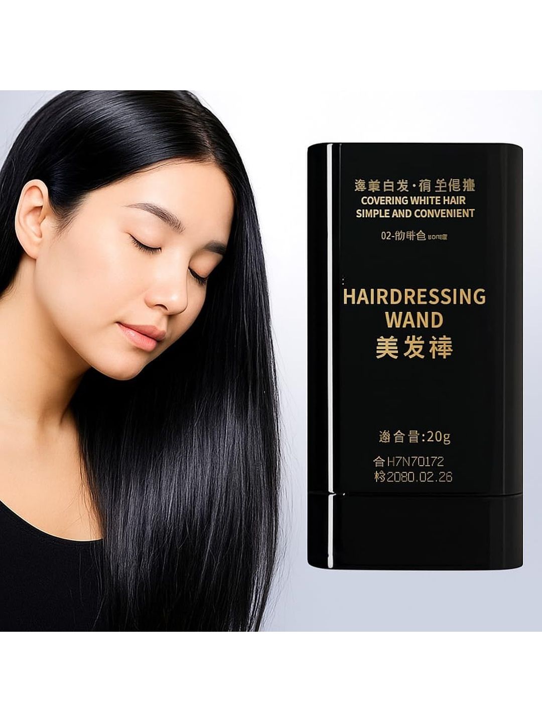 ektek Hairdressing Wand White Hair Coverage Hair Color Stick - 20 g-picture-2