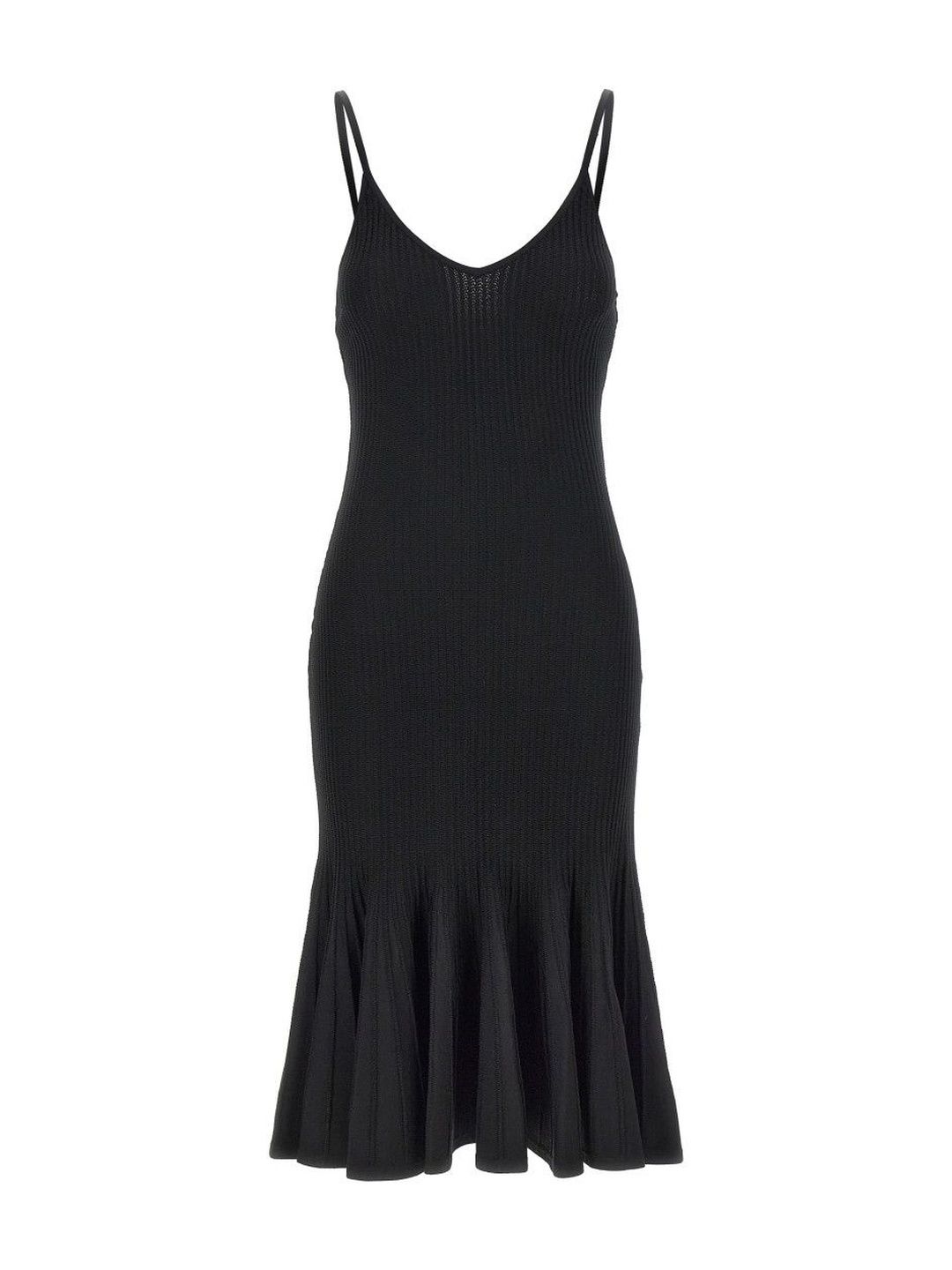 Khaite Black V-Neck Dress-picture-20