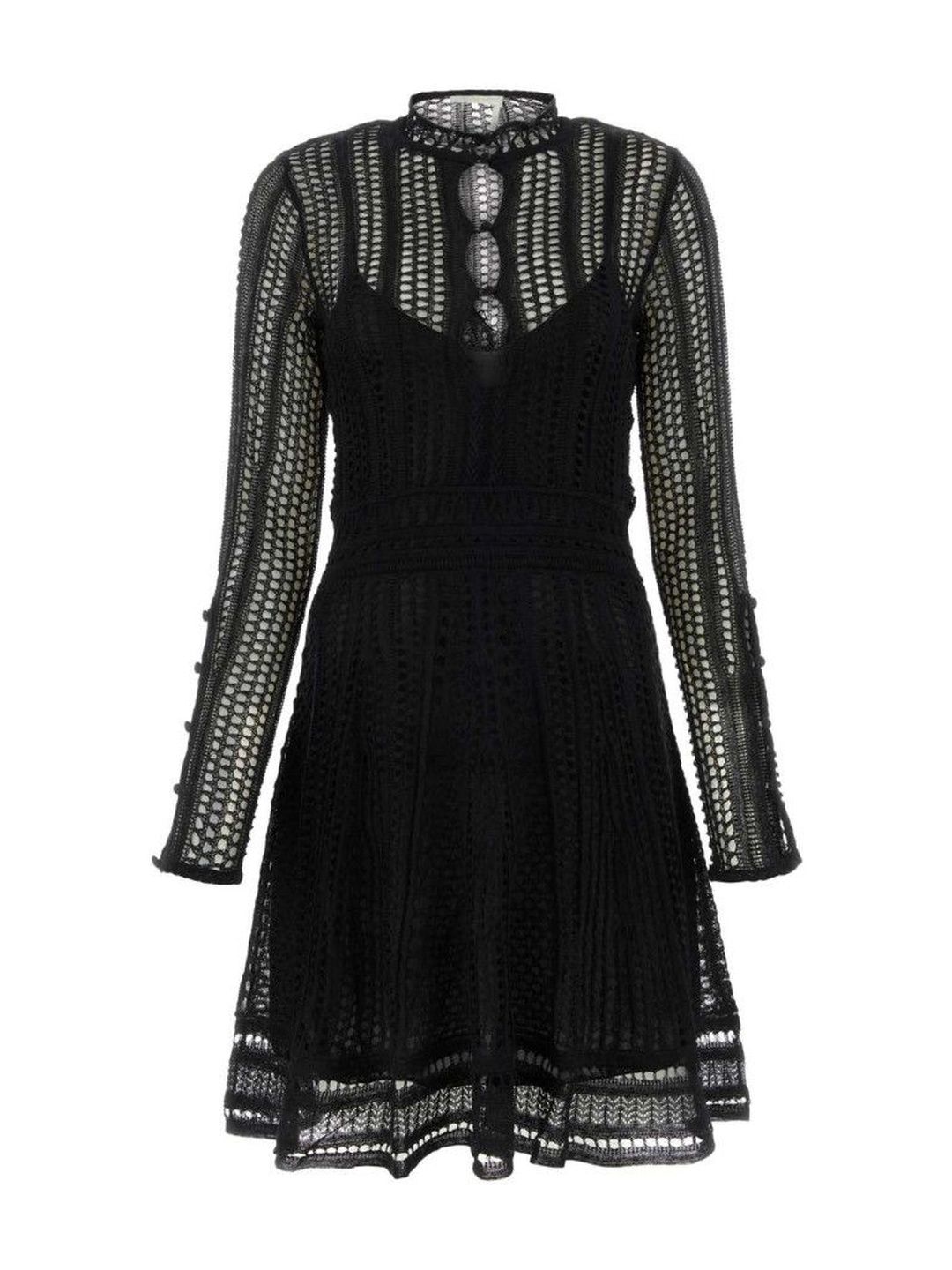 Chloe Black Linen Blend Mini Dress-image-44