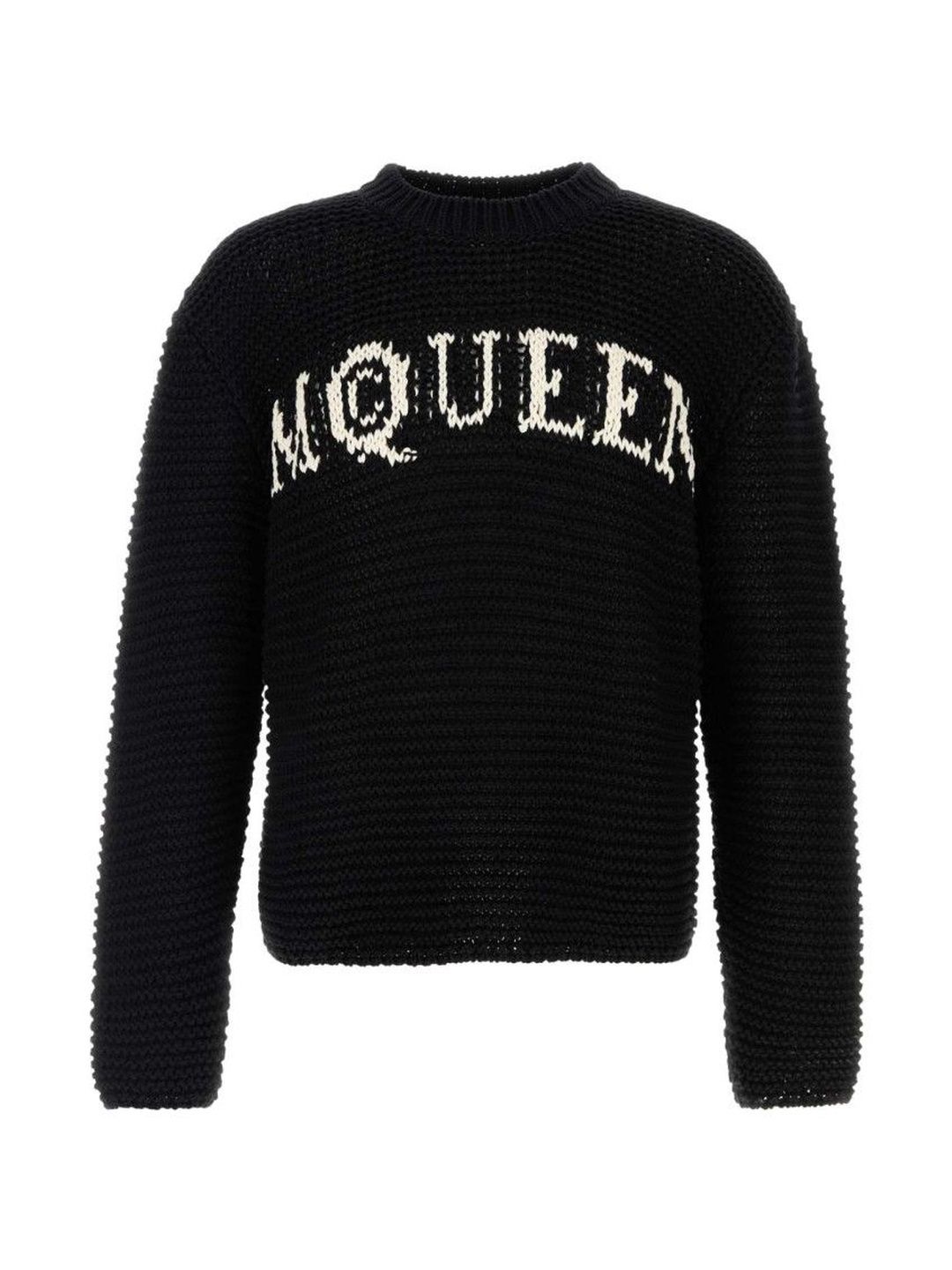 Alexander McQueen Black Crochet Sweater-picture-57