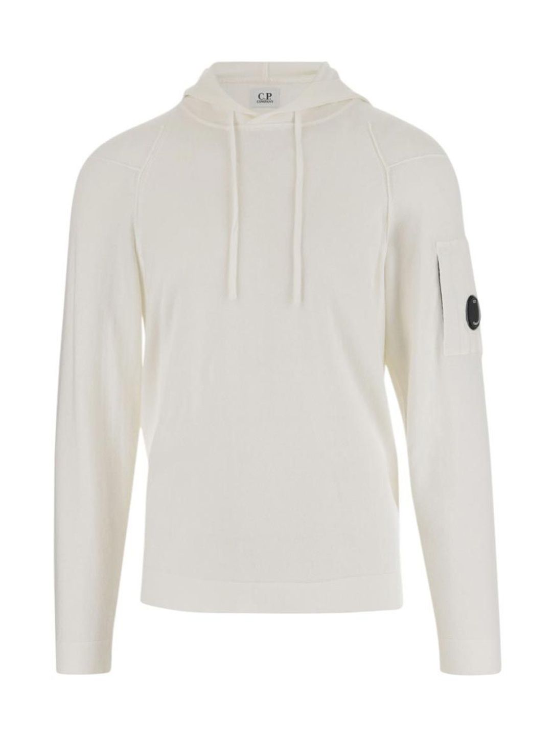 C.P. Company White Long Sleeves Logo Hoodie-picture-37