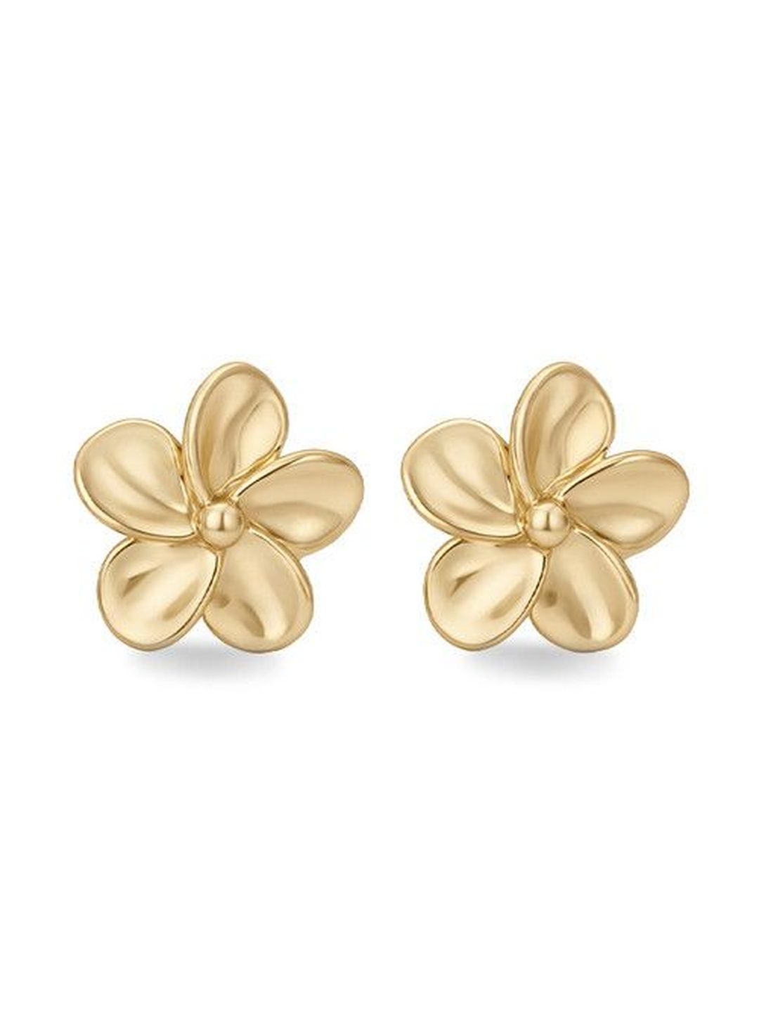 Mia by Tanishq 14 Kt Bloom Petal Stud Earrings Gold - 1.341g-image-28