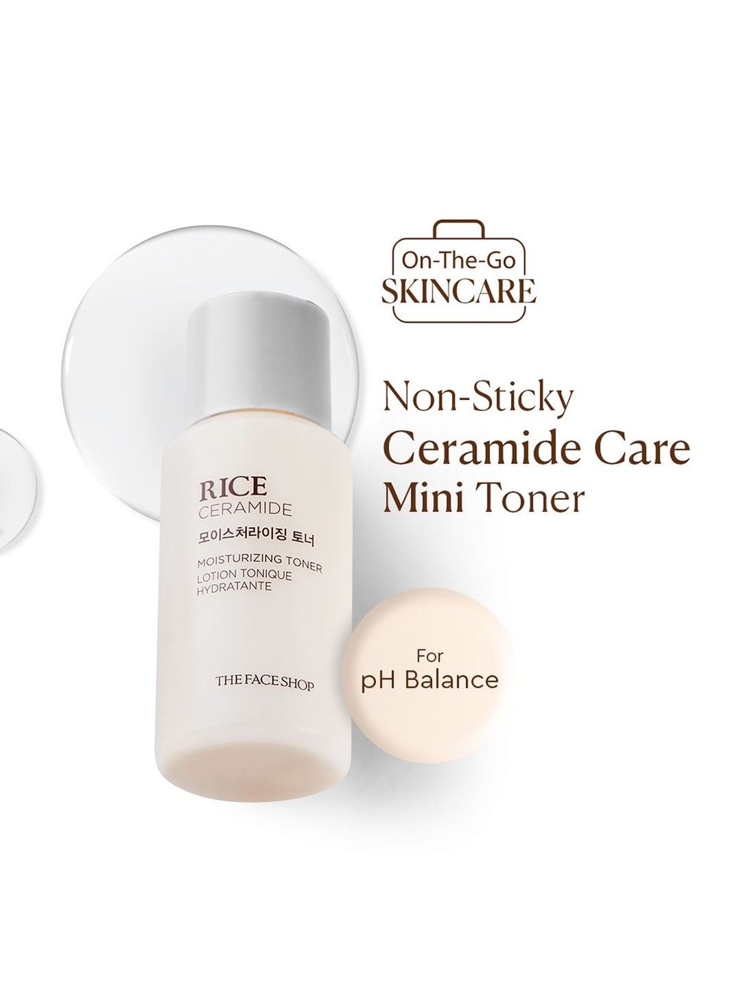 The Face Shop Ceramide & Rice Moisturizing Toner - 34 ml deal from myntra