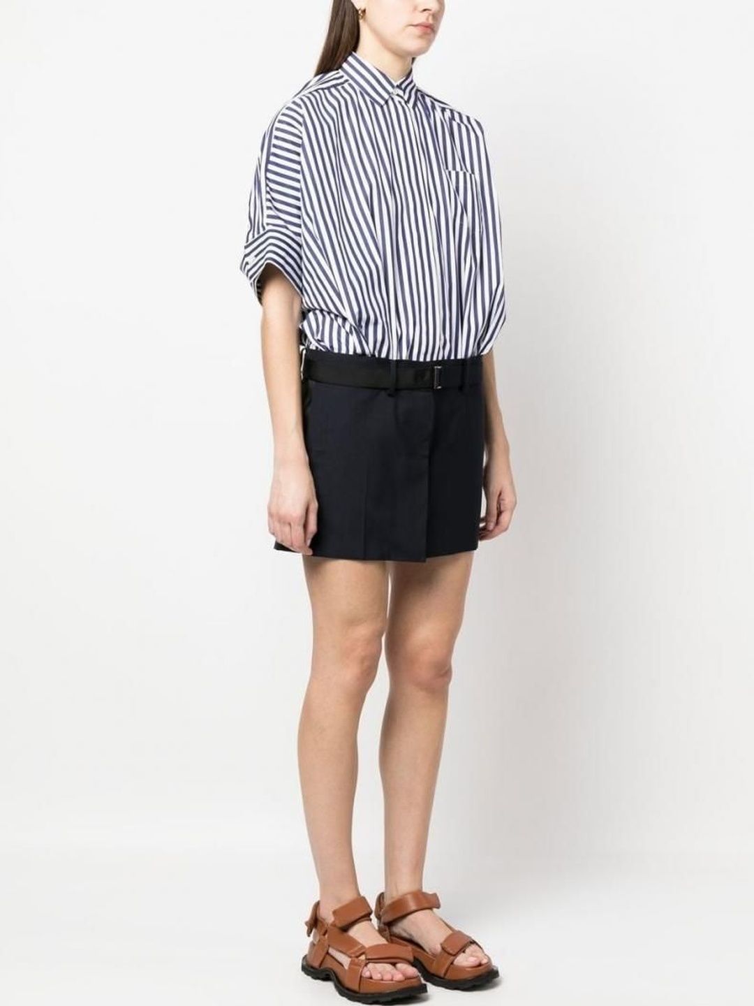 Sacai Women Blue Cotton Dresses-picture-28