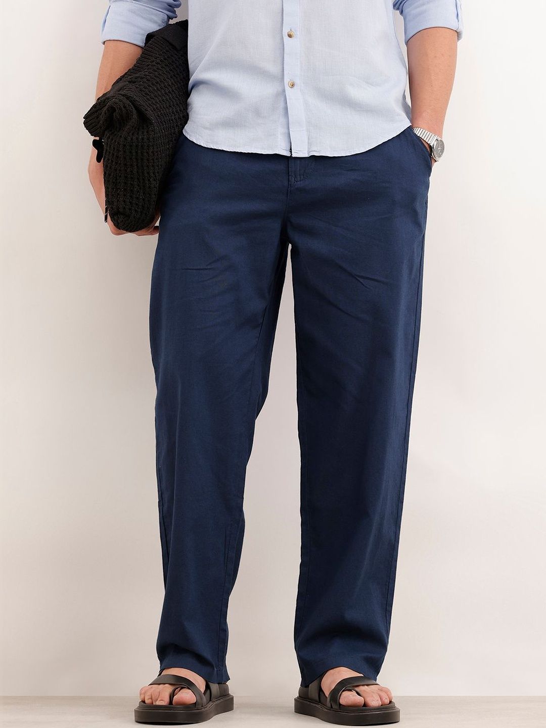 WROGN Men Loose Fit Trousers-picture-18