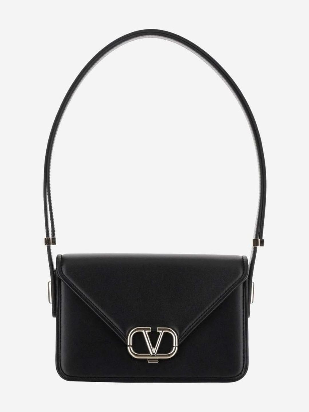 valentino garavani Black Black Silver Logo Shoulder Bag-picture-54
