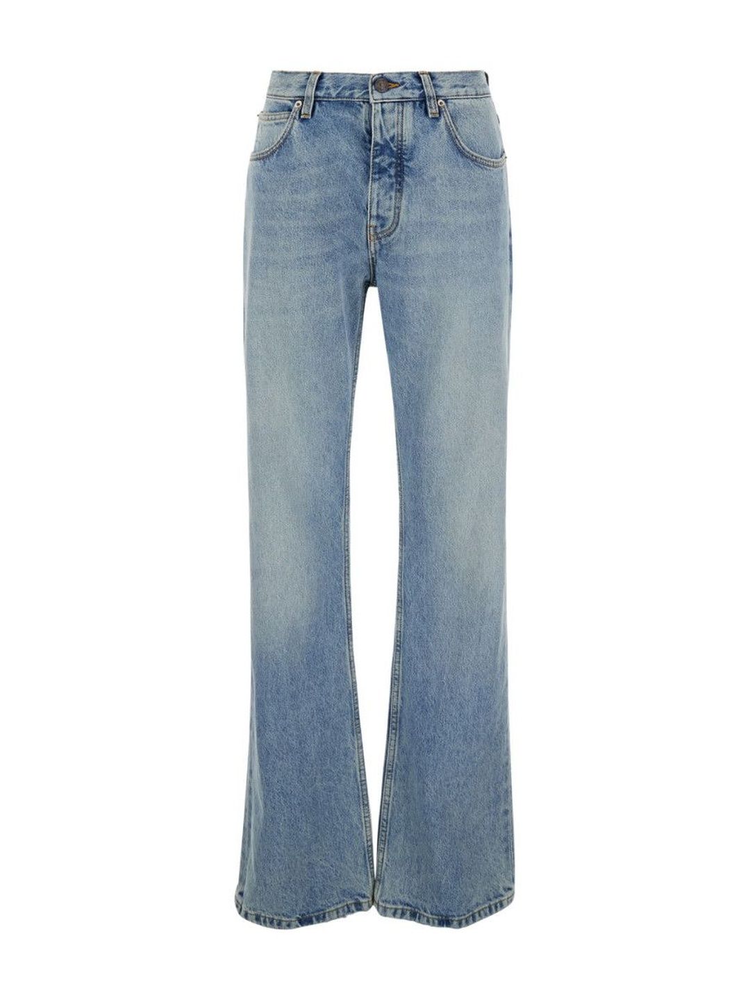Balenciaga Blue Low Waisted Straight Jeans-picture-49