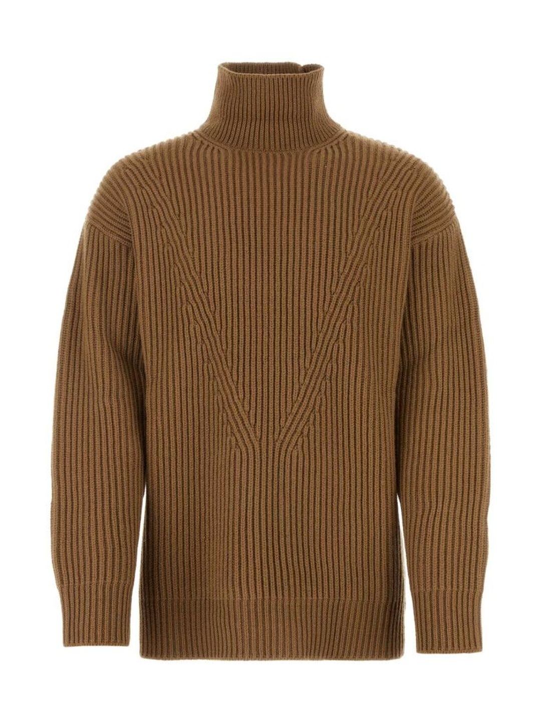 Jil Sander Brown Turtle Neck Sweater-picture-25