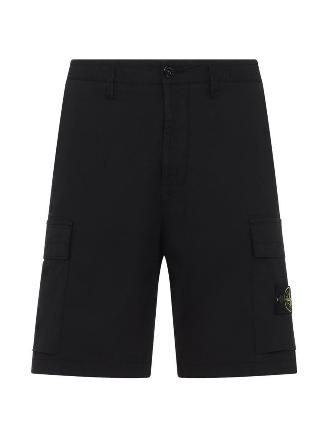 Stone Island Men Black Cotton Shorts-picture-23