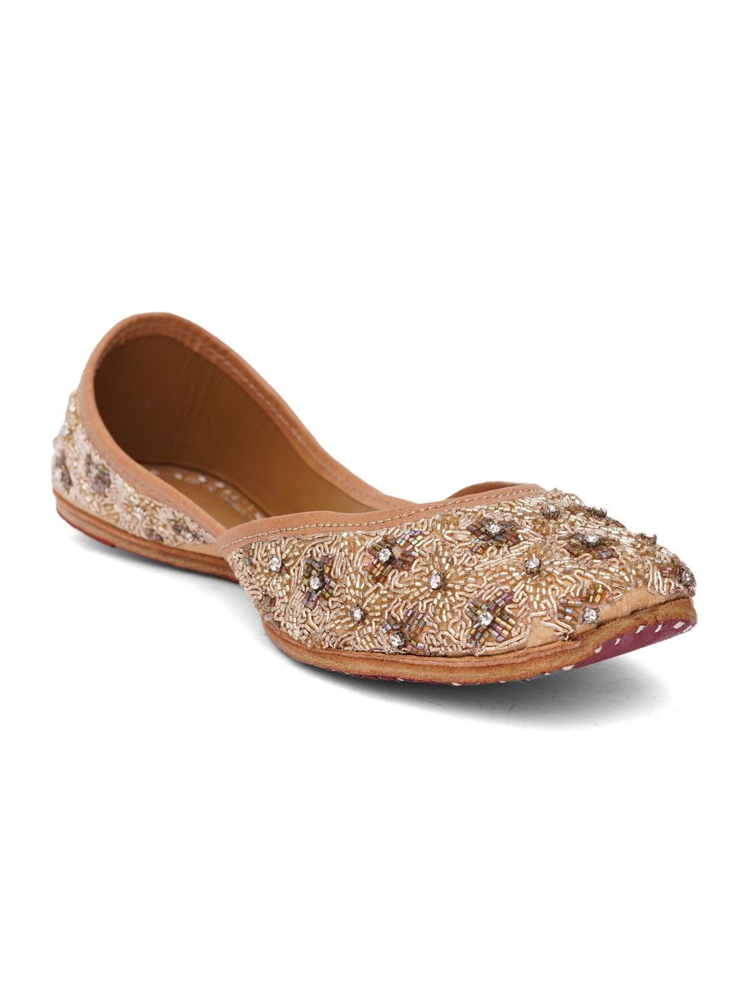 Sunehari Tandan Women Embellished Ethnic Mojaris Flats-picture-33