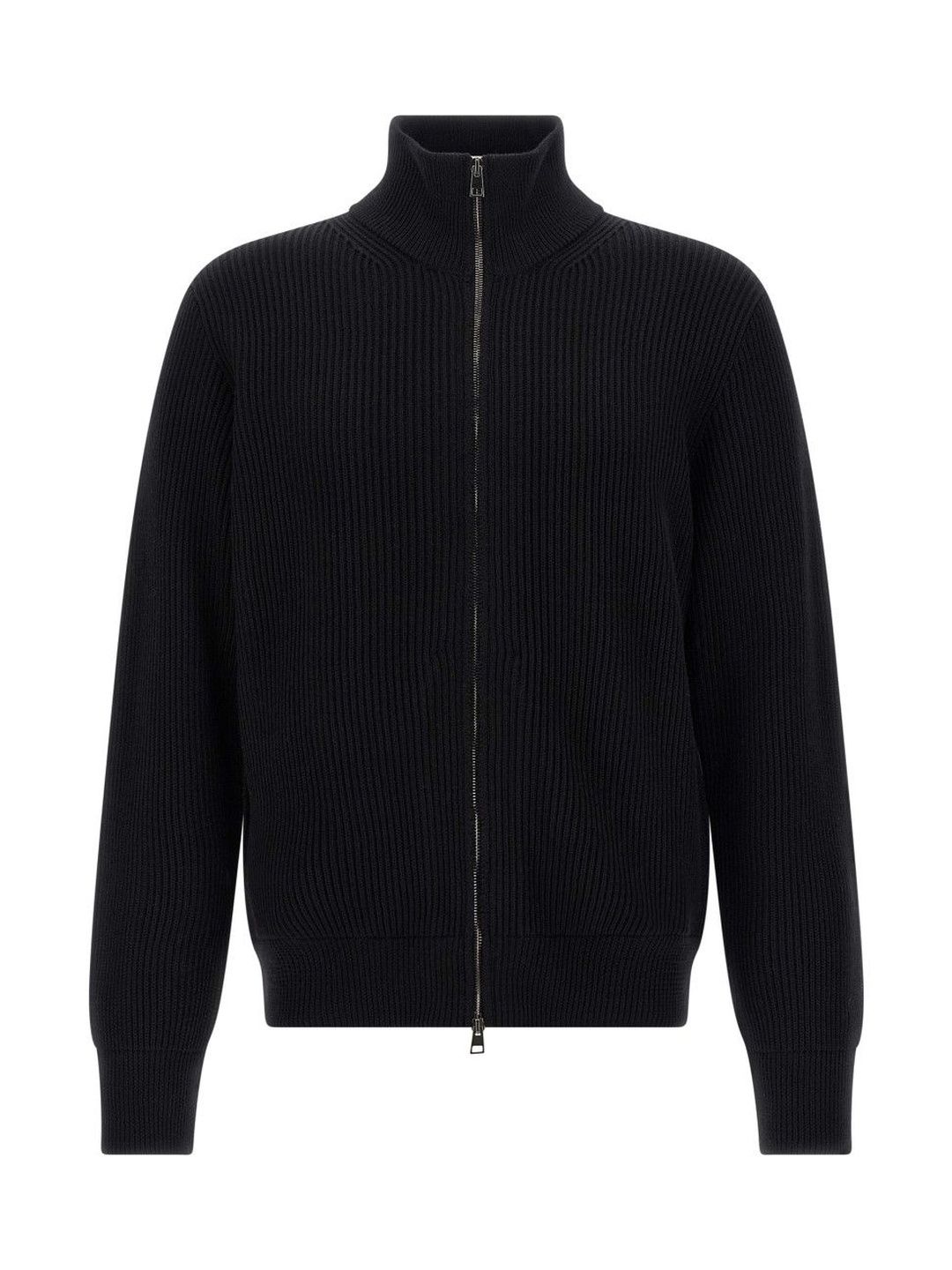 Roberto Collina Black Ribbed Cardigan-picture-30