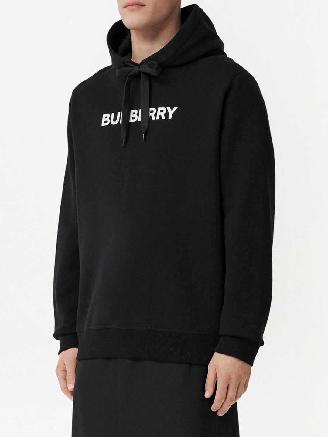 Burberry Black Logo Print Hoodie-picture-51