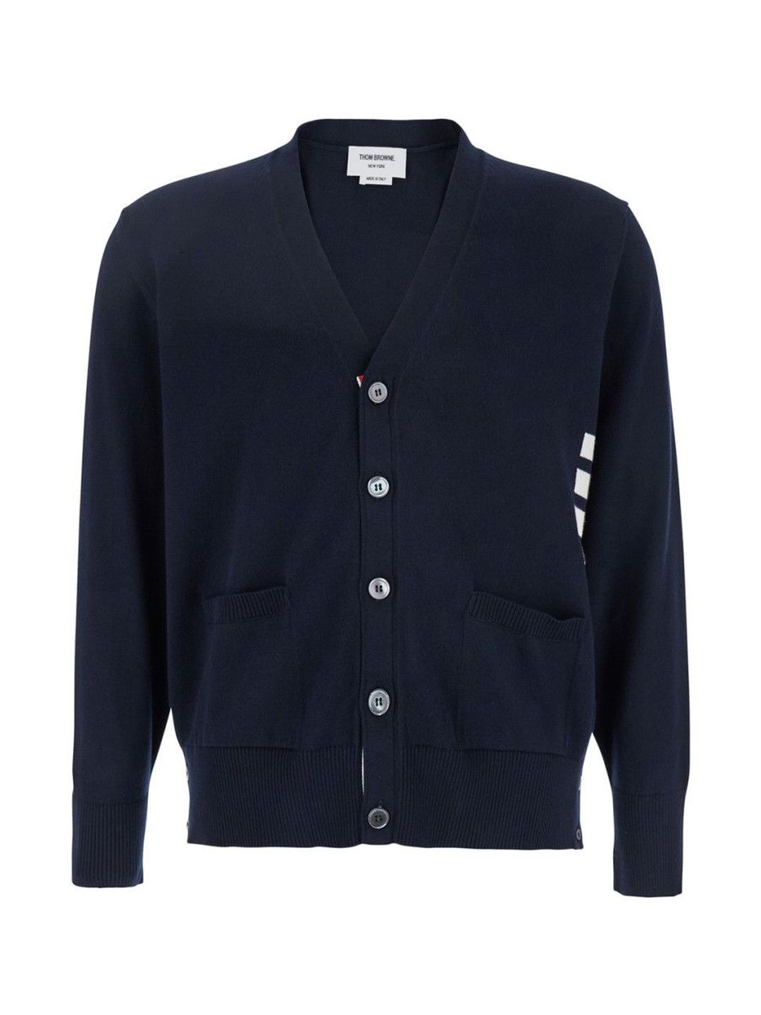 Thom Browne Blue 4Bar Cardigan-picture-25