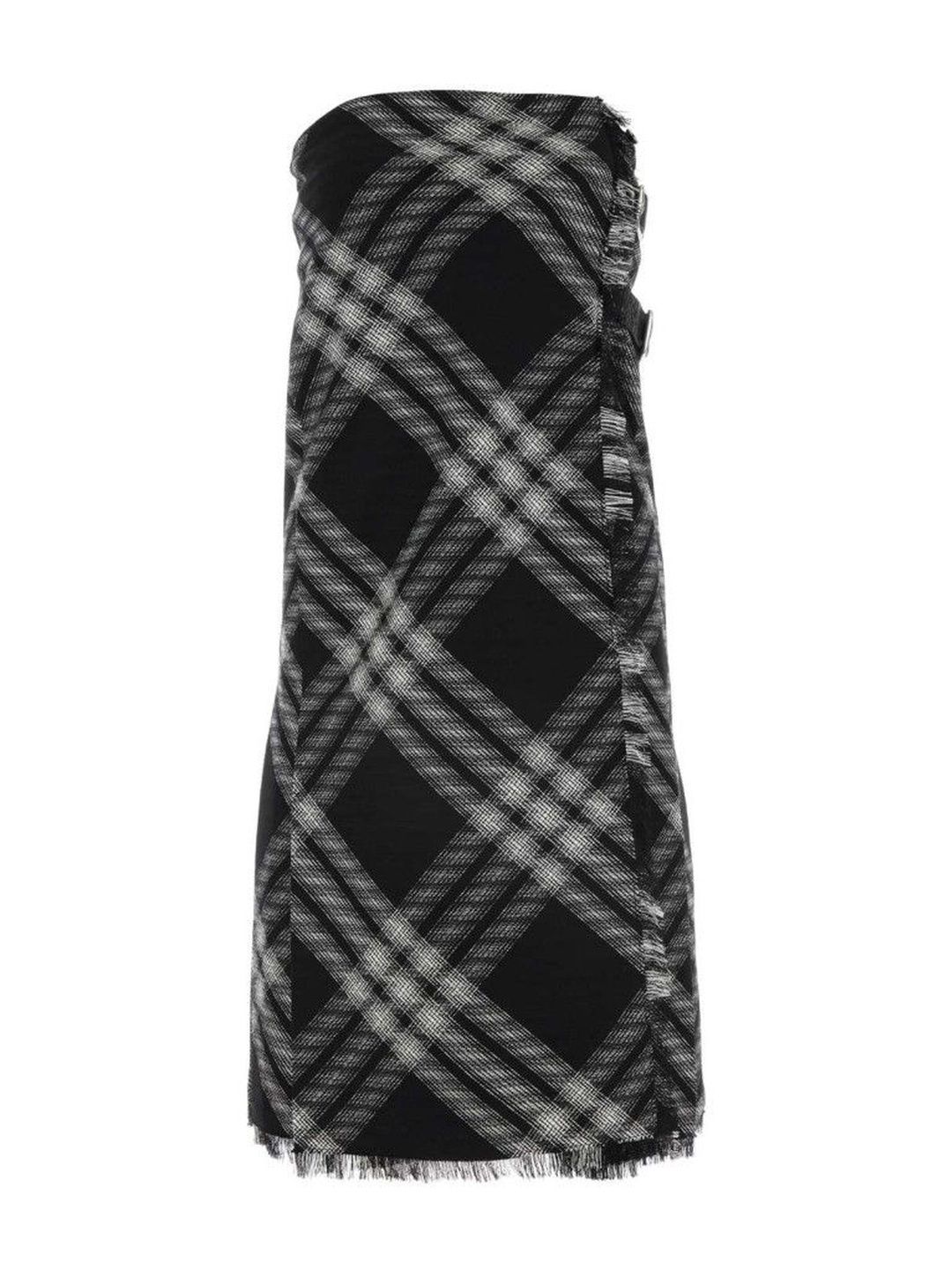 Burberry Black Embroidered Wool Dress-picture-34