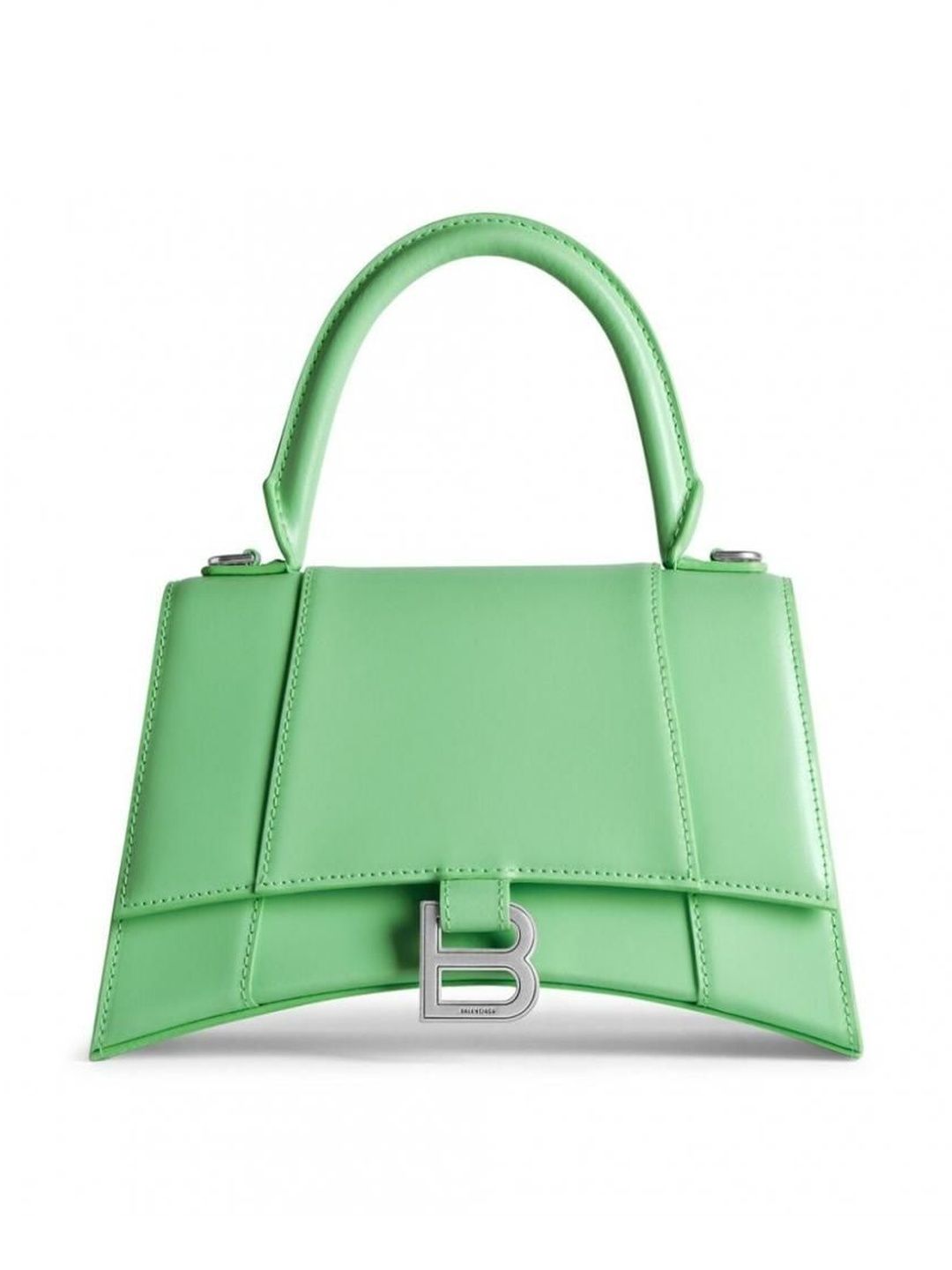 balenciaga Green Hourglass Small Leather Handbag-picture-18