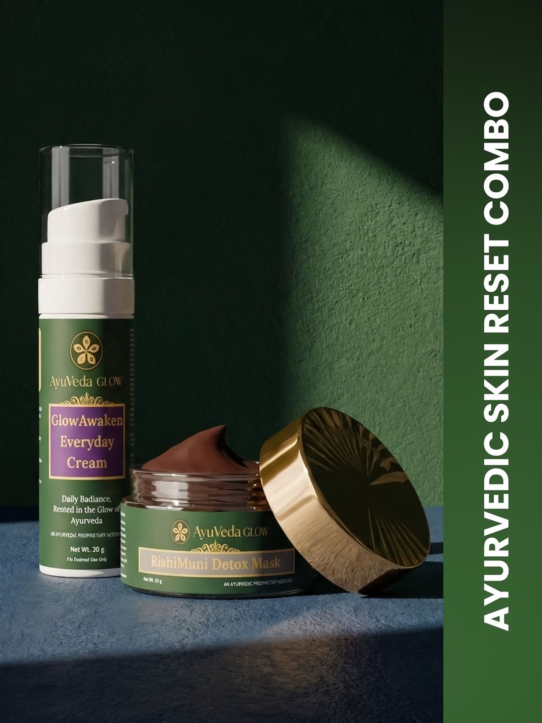 AyuVeda Glow Set Of Face Cream With Face Mask - 30 g Each-image-14