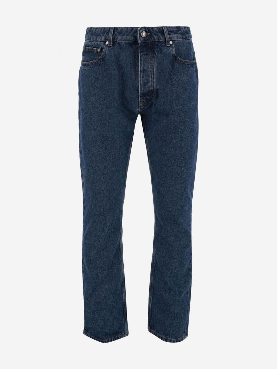 Palm Angels Blue Applied Logo Jeans-picture-19