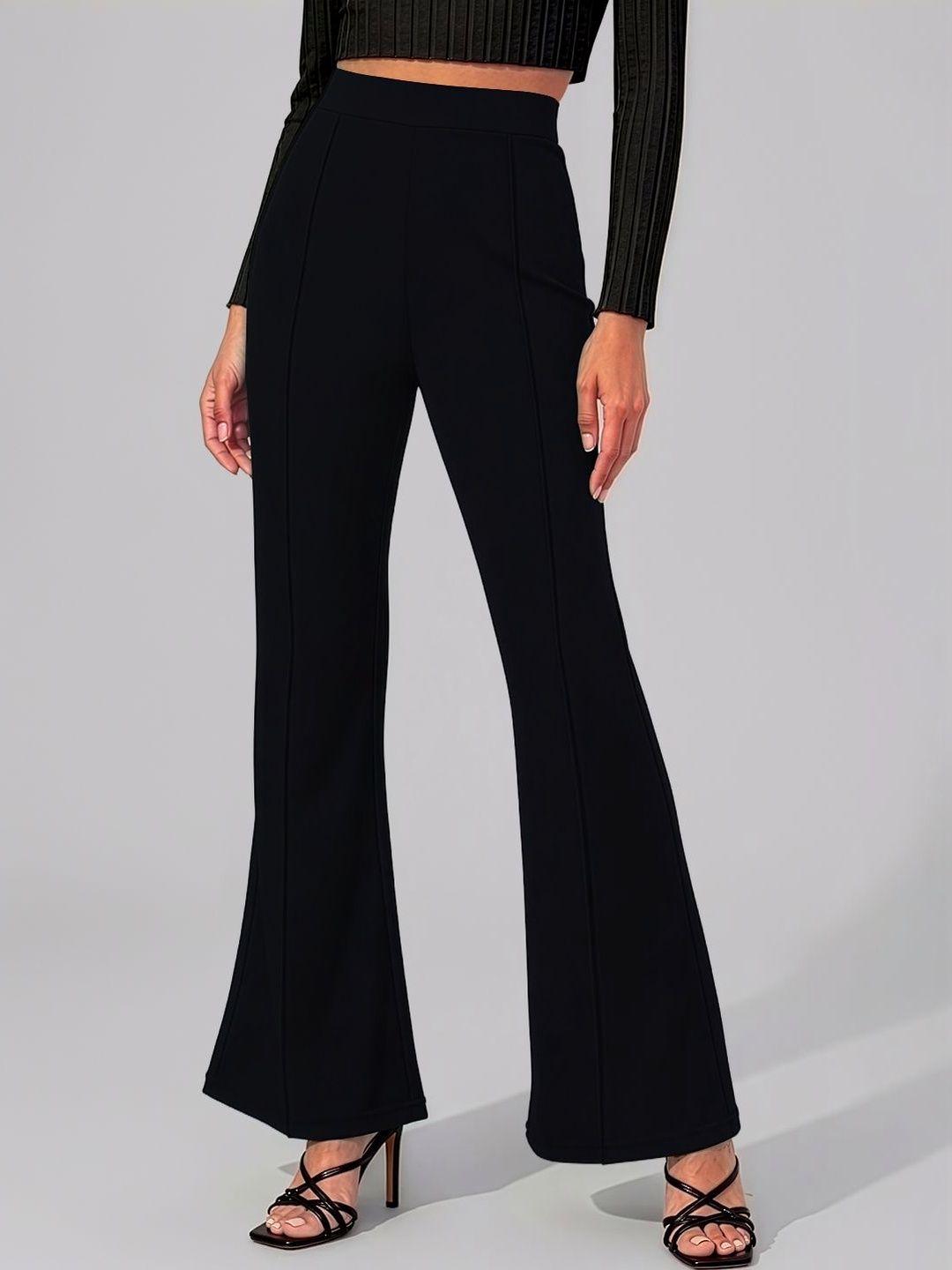 Navyankaa Women Straight Fit High-Rise Trousers-picture-38