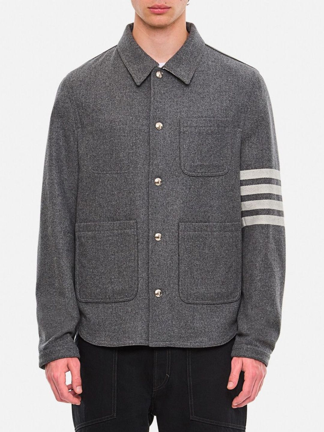 Thom Browne Dark Grey Regular Fit Jacket-picture-23