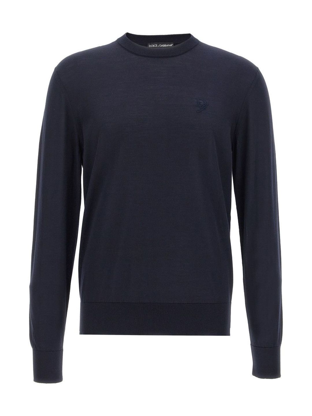 Dolce & Gabbana Navy Blue Crewneck Logo Sweater-picture-45