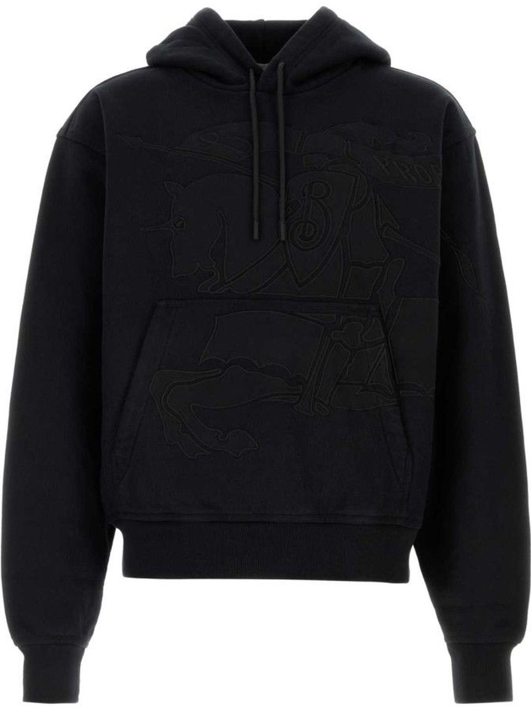 Burberry Black Embroidered Logo Sweatshirt-image-10
