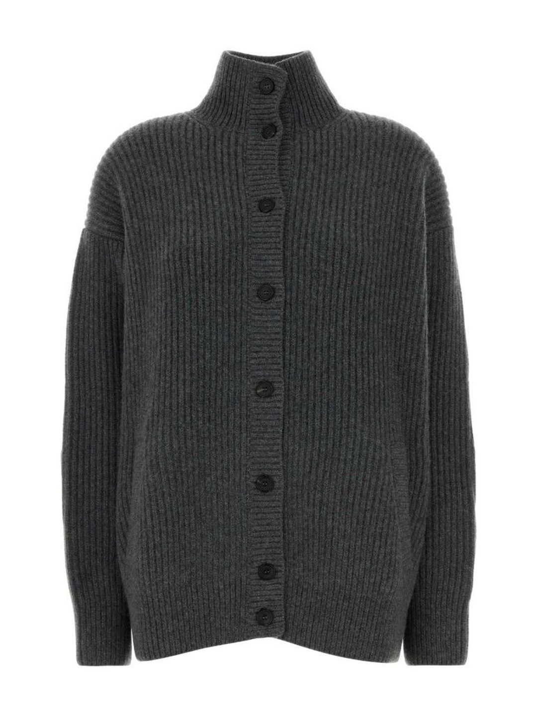 Prada Grey Ribbed Cardigan-picture-22
