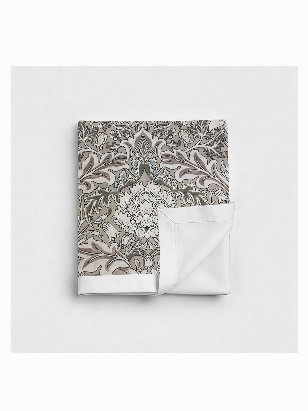 Linen Home Damask Brown & White Floral Reversible Dohar Single Size-picture-14