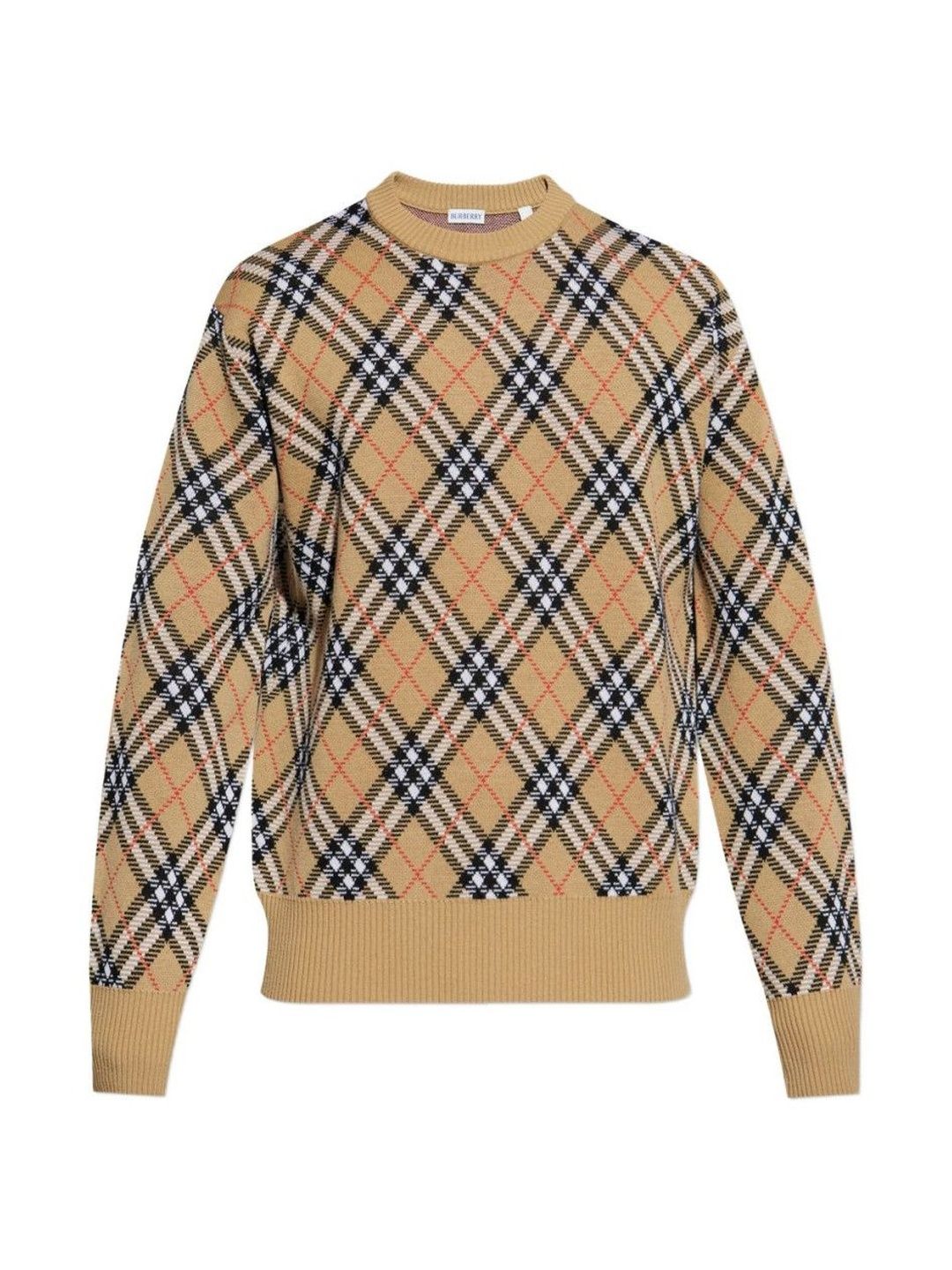 Burberry Beige Checked Sweater-picture-24