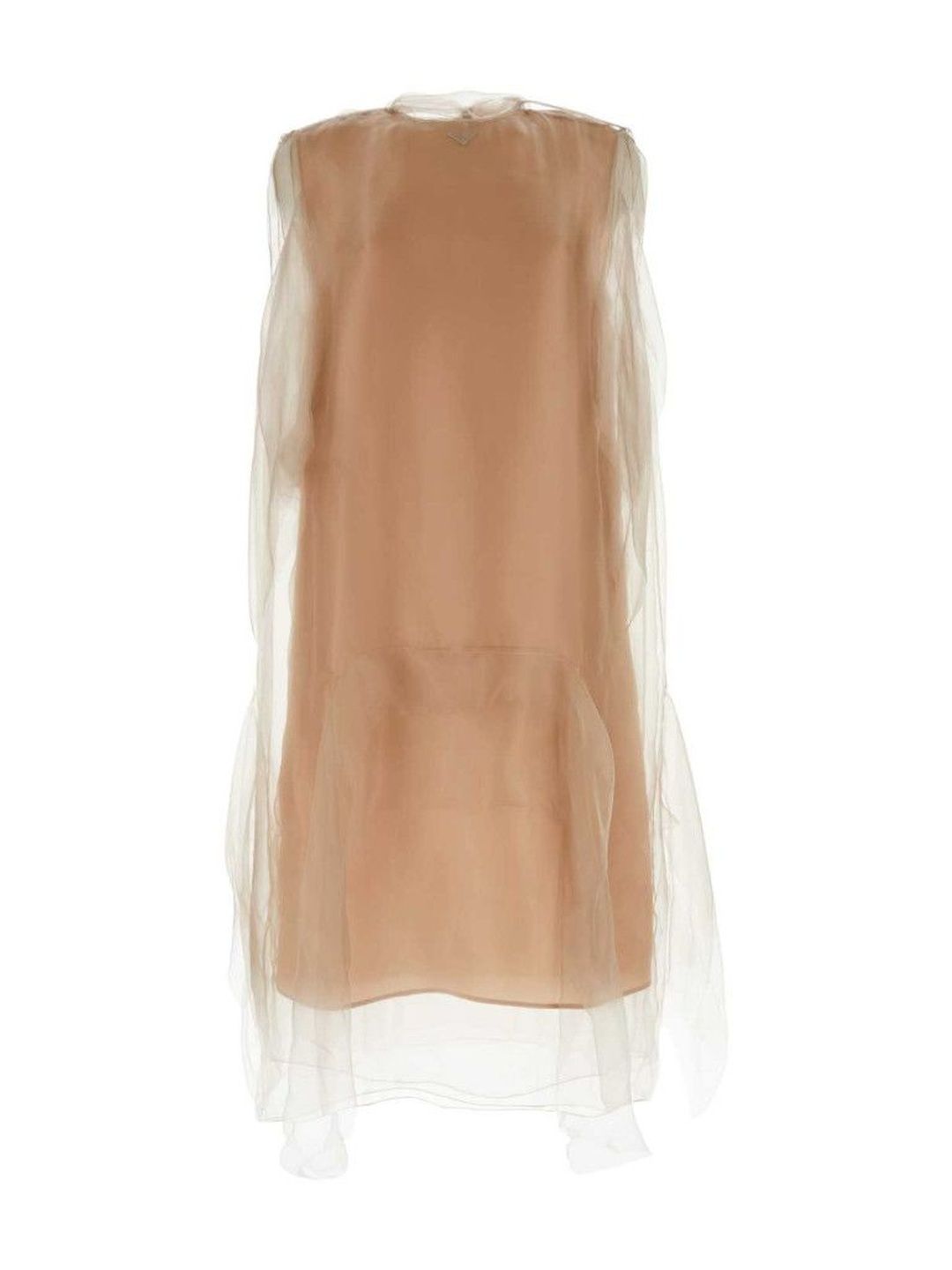 Prada Women Beige Silk Dresses-image-23