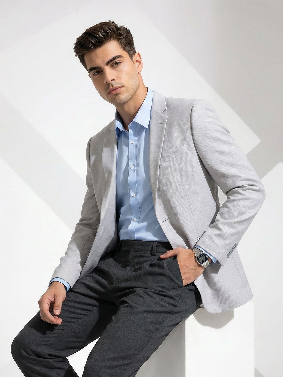 INVICTUS Single Breasted Notched Lapel Formal Blazer-picture-10
