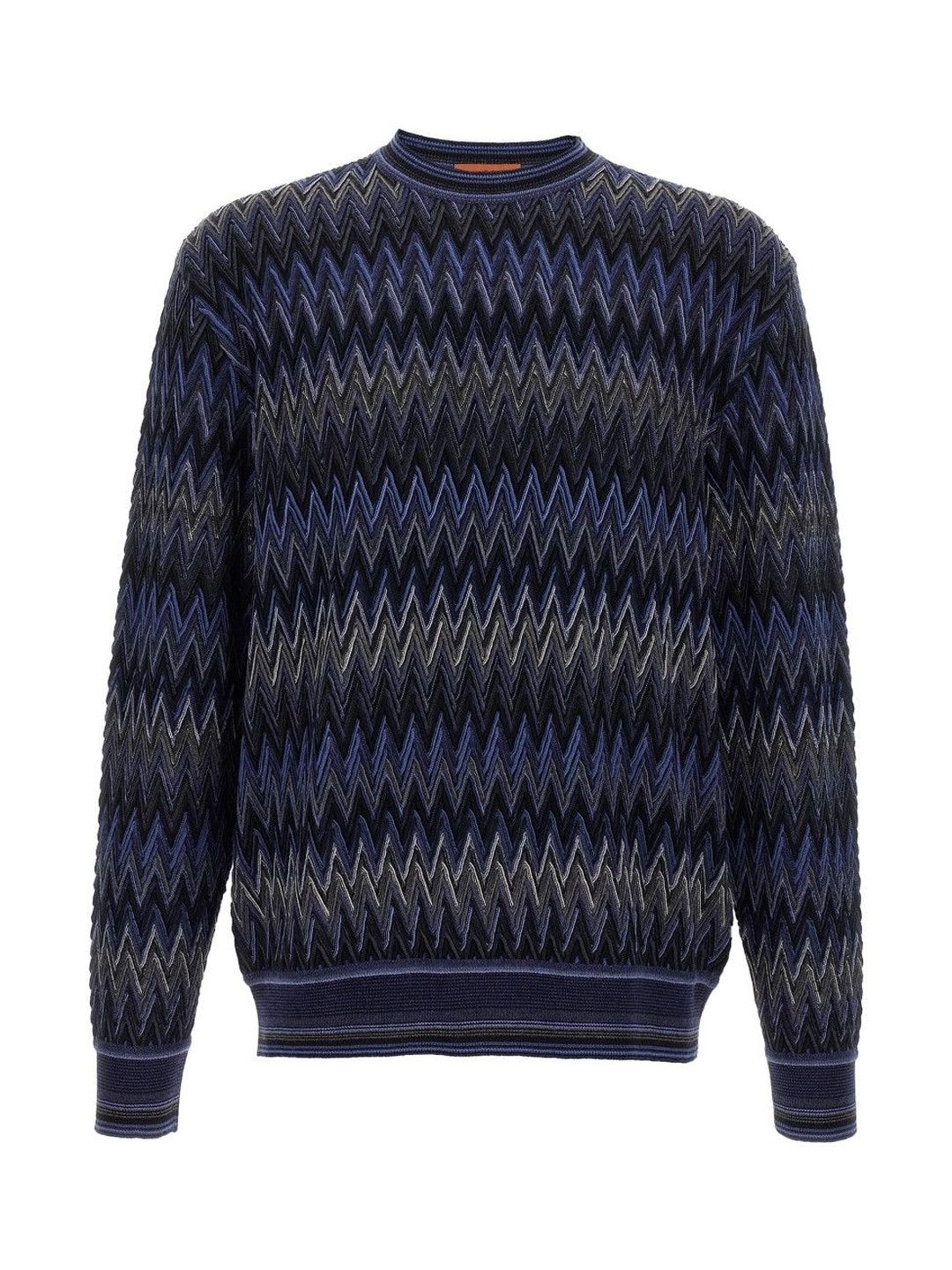 MISSONI Blue Zigzag Pattern Sweater-picture-20
