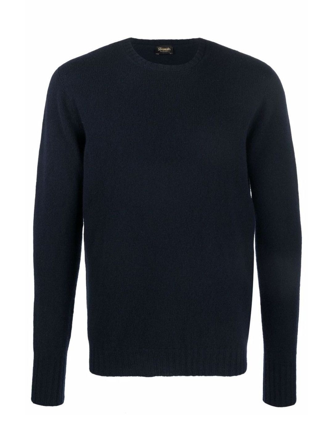 Drumohr Navy Blue Logo Detail Sweater-picture-19