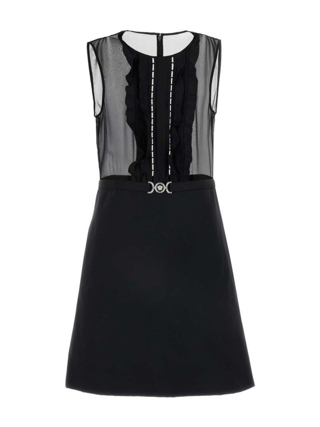 Versace Women Black Silk Dresses-picture-18