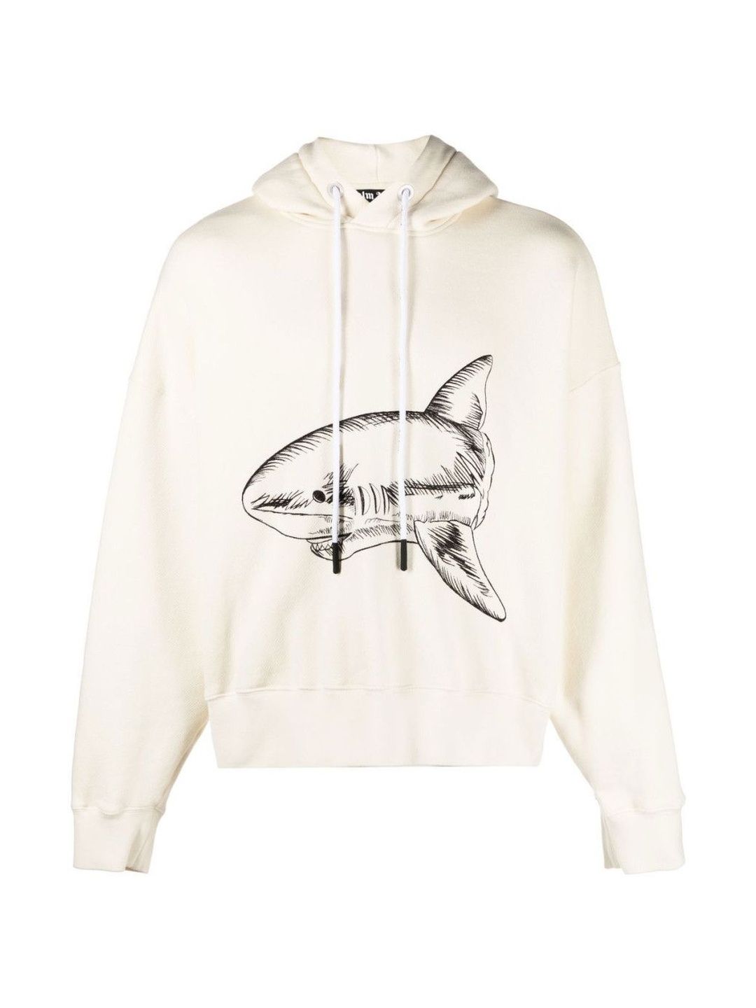 Palm Angels Off White Split Shark Cotton Hoodie-picture-15