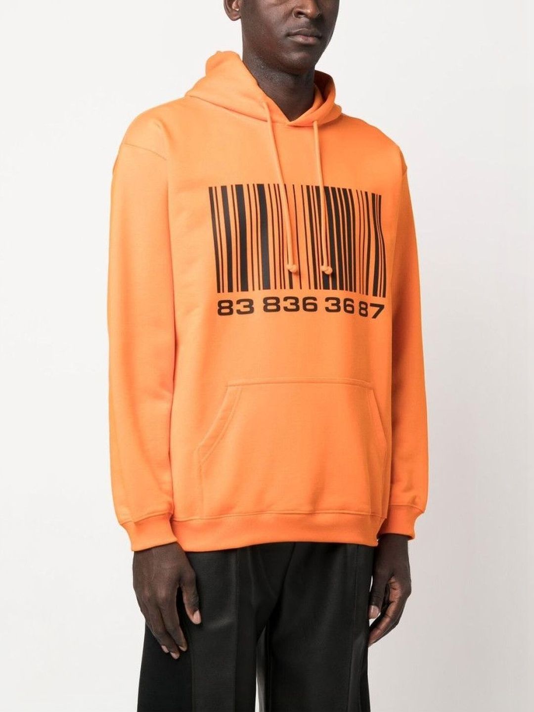 Vtmnts Orange Cotton Logo Hoodie-picture-22