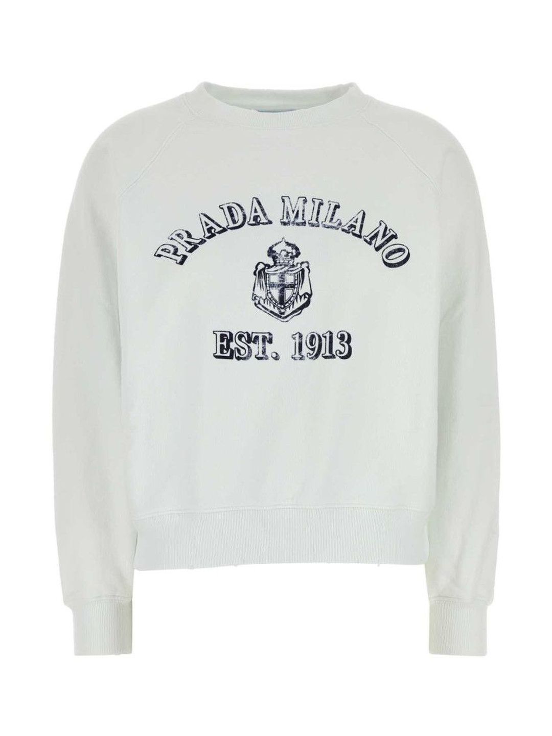 Prada White Cotton Sweatshirt-image-31