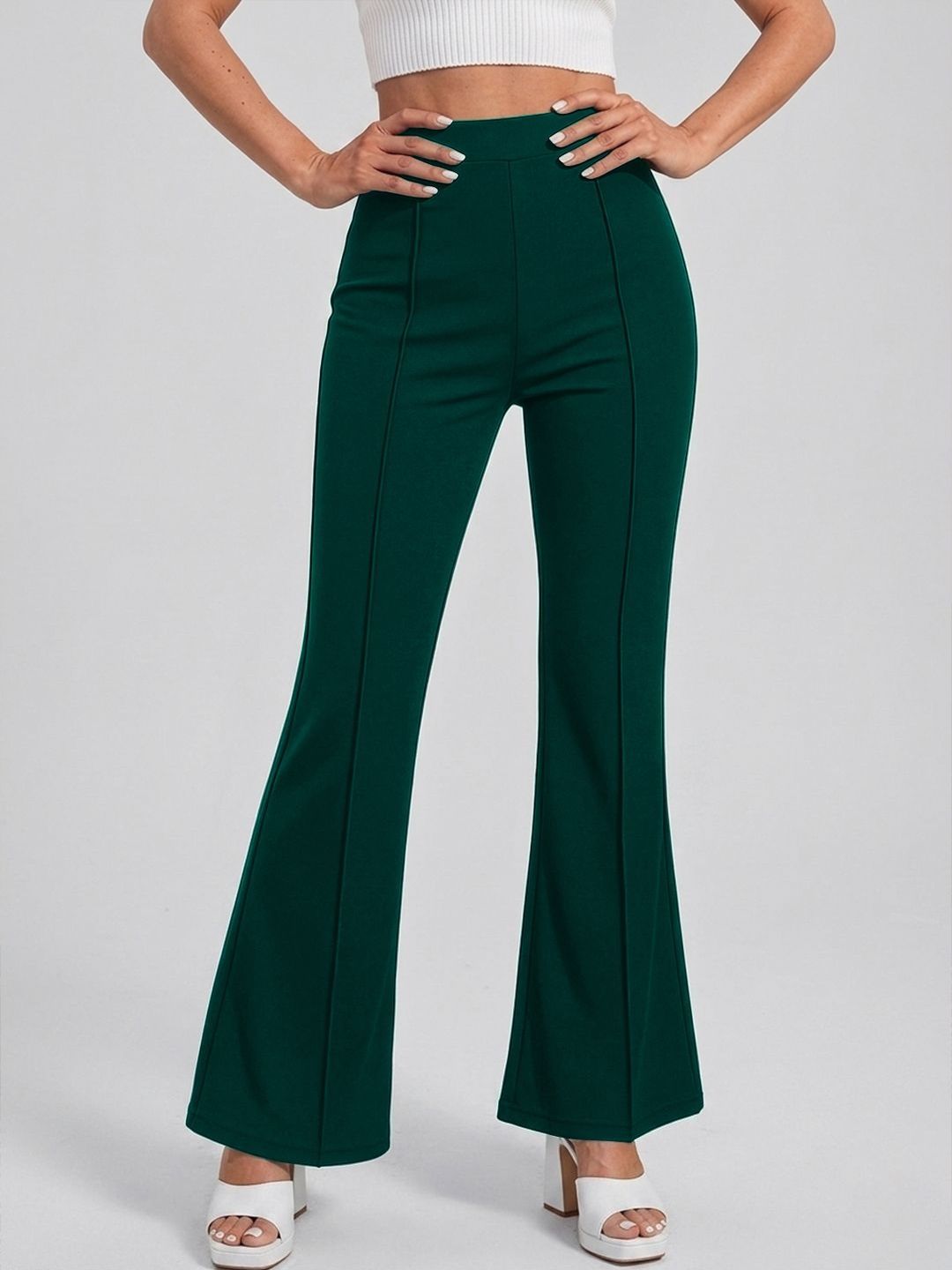 Navyankaa Women Straight Fit High-Rise Trousers-picture-40