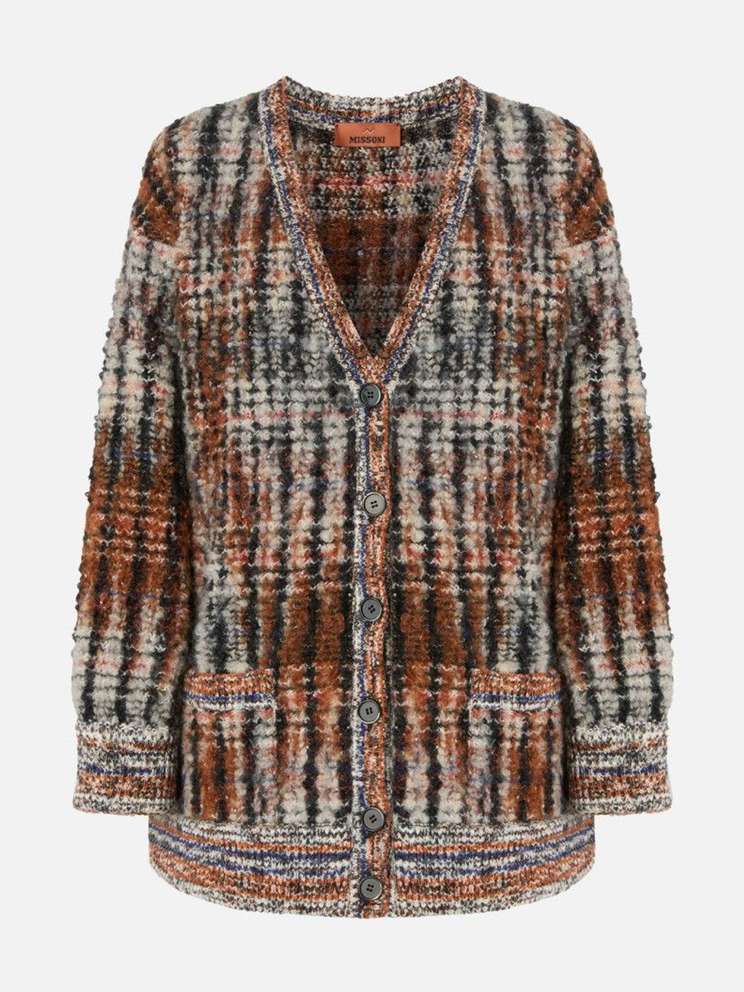 MISSONI Multicolor Boucle Wool Cardigan-picture-52