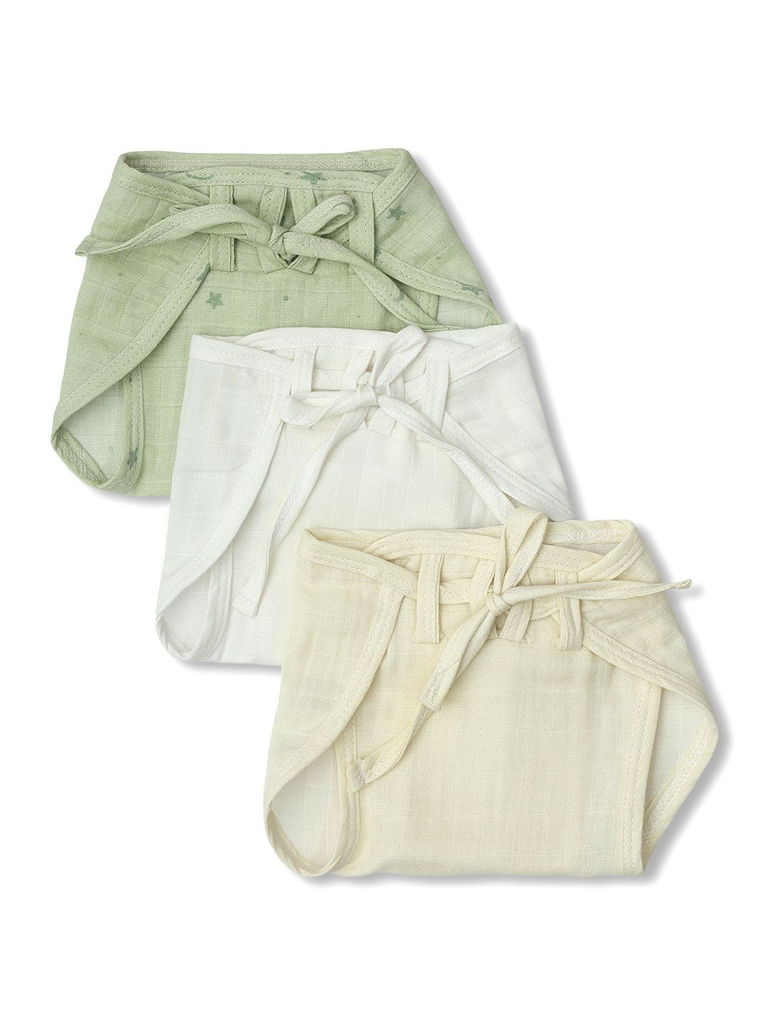 MINI KLUB Set Of 3 Printed Cotton Baby Nappies-image-23