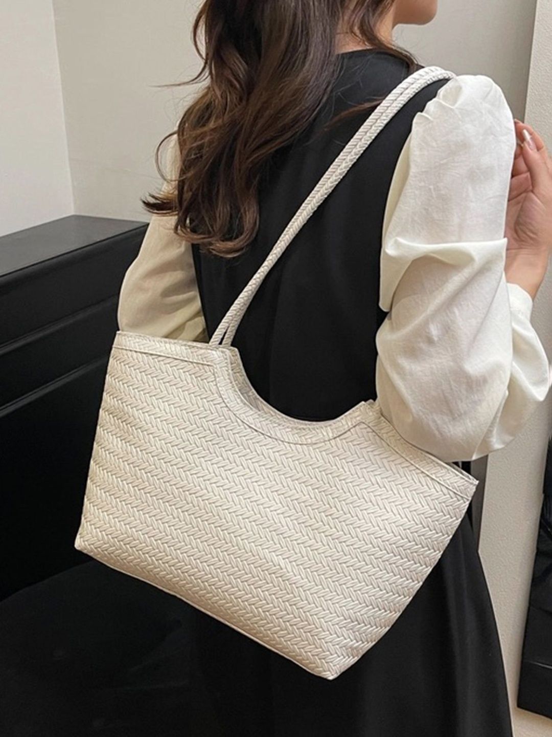 LULU & SKY Textured Structured Shoulder Bag-picture-57