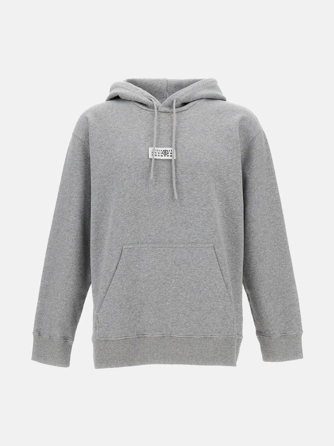 MM6 Maison Margiela Grey Logo Patch Hoodie-picture-50