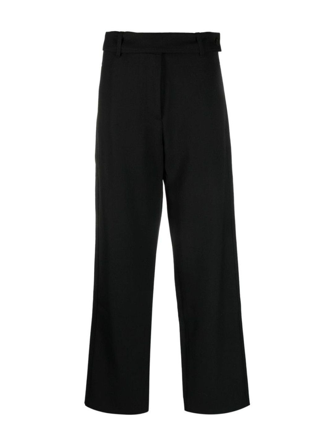 Studio Nicholson Black Black Wide Leg Trousers-image-6