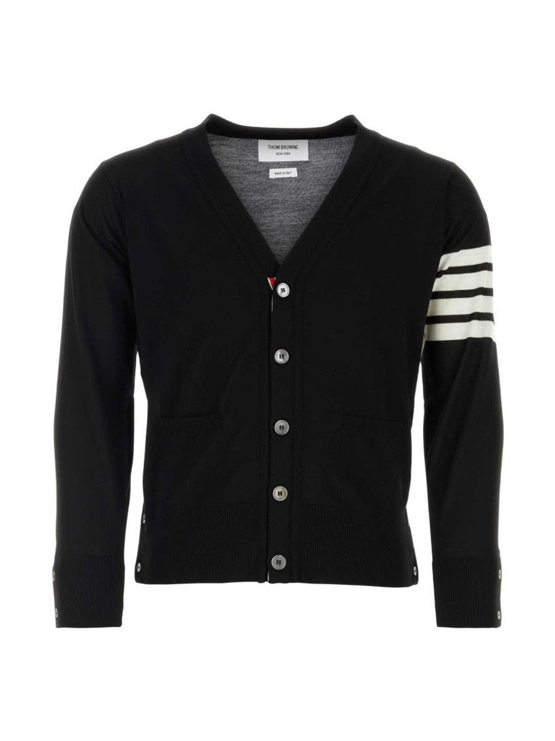 Thom Browne Black V Neck Cardigan-picture-24