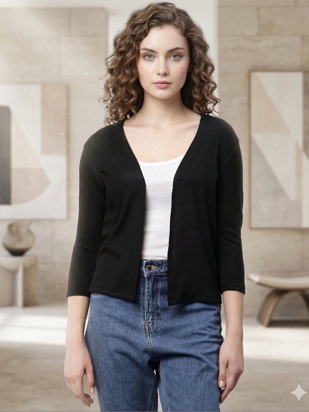 UnaOne Women Crop Shrug-picture-20