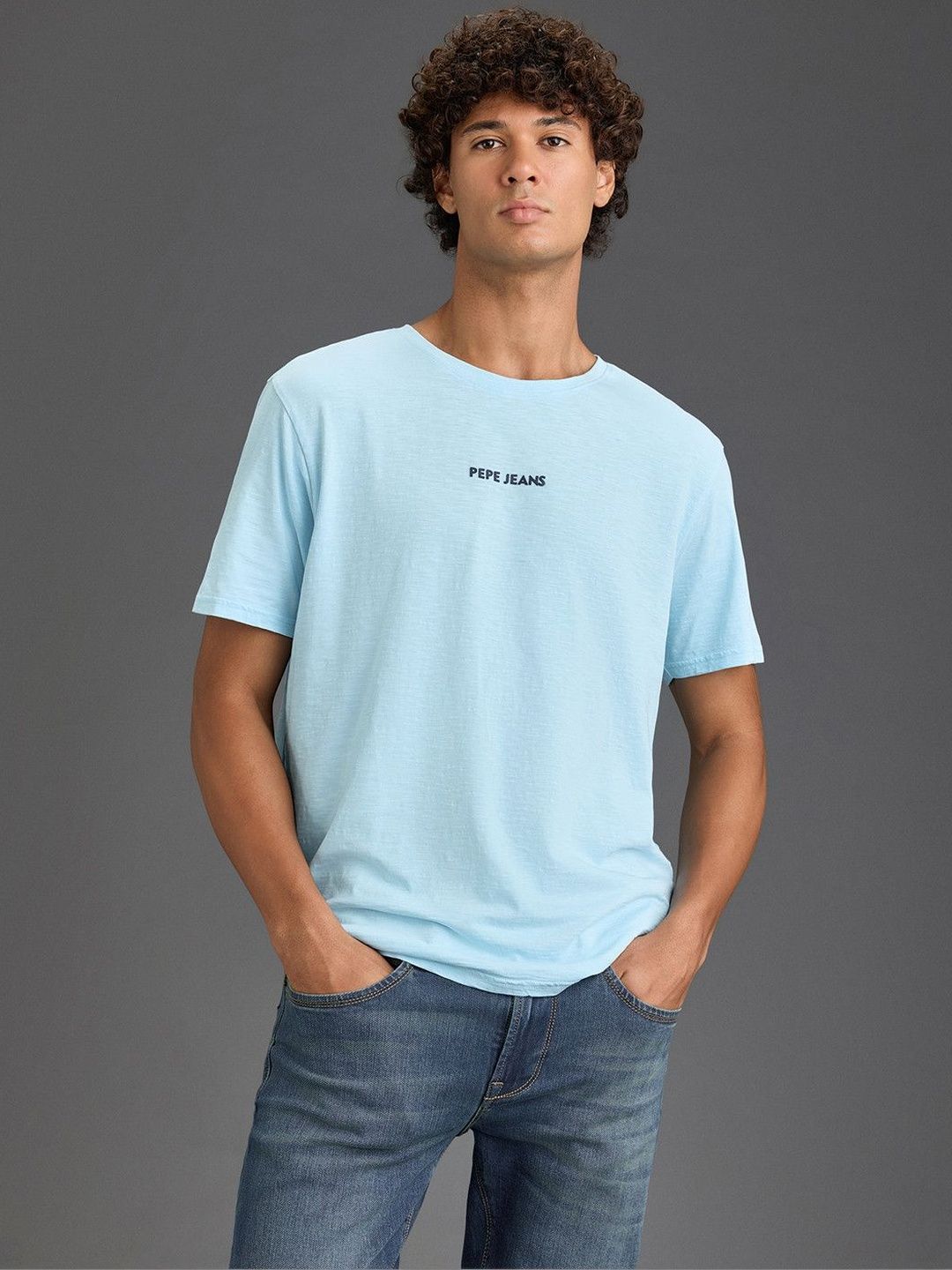 Pepe Jeans Men Brand Logo Printed T-shirt-image-46